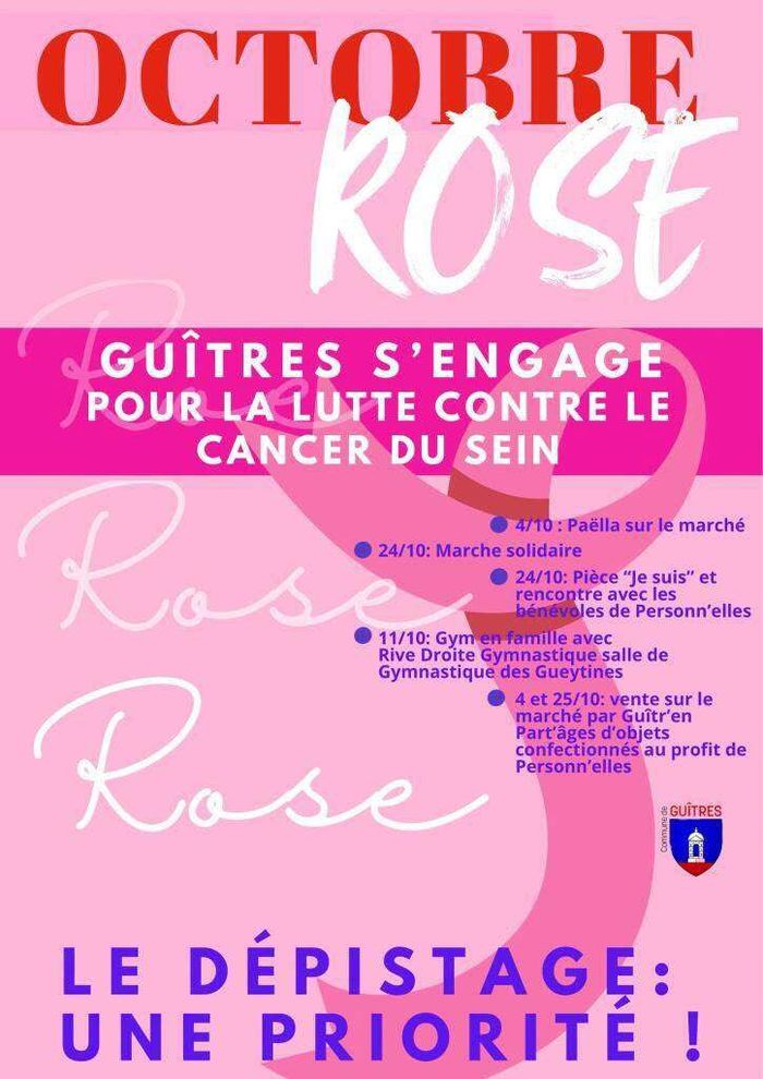 Guîtres s'engage pour la lutte contre le cancer du sein