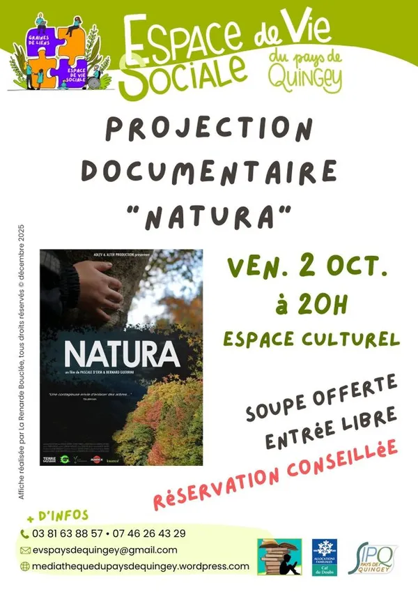 Projection documentaire « Natura »
