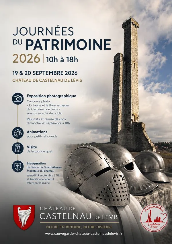 Visite du château de Castelnau de Lévis