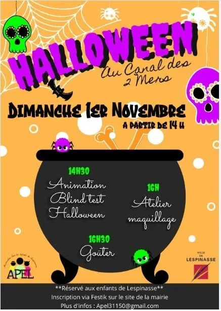 Après-midi Halloween de Lespinasse - Dimanche 1er novembre