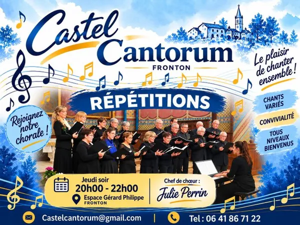 Activités de la chorale Castel Cantorum