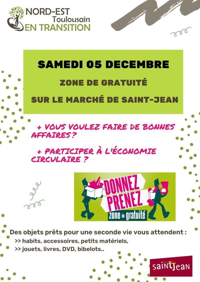 Zone de gratuité au marché