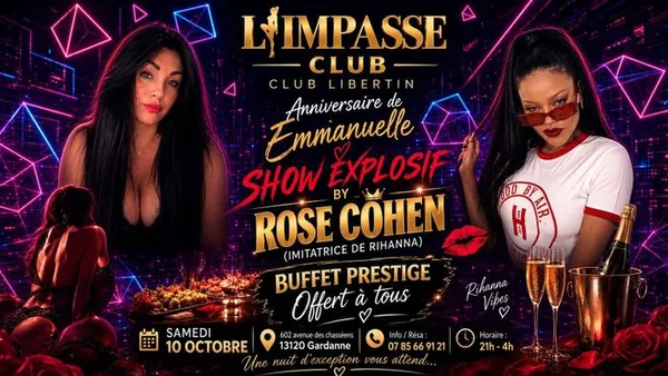 Anniversaire Emmanuelle show ROSE COHEN RIHANNA