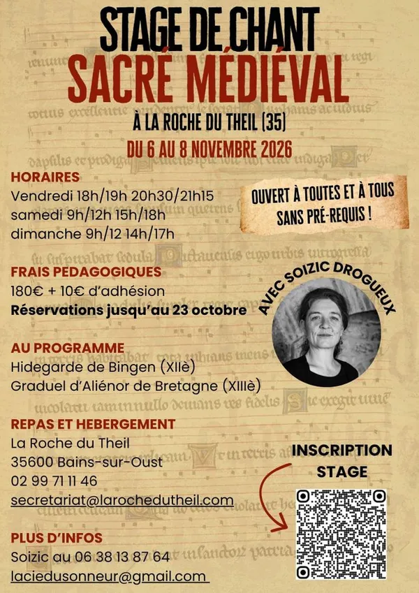 Stage de chant sacré & médiéval