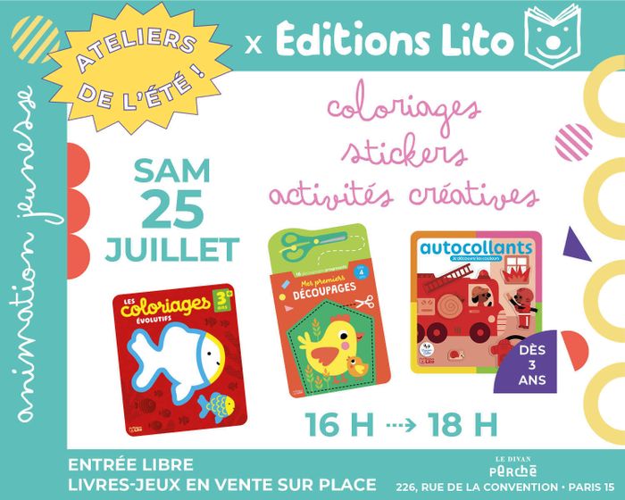 Atelier créatif x Éditions Lito