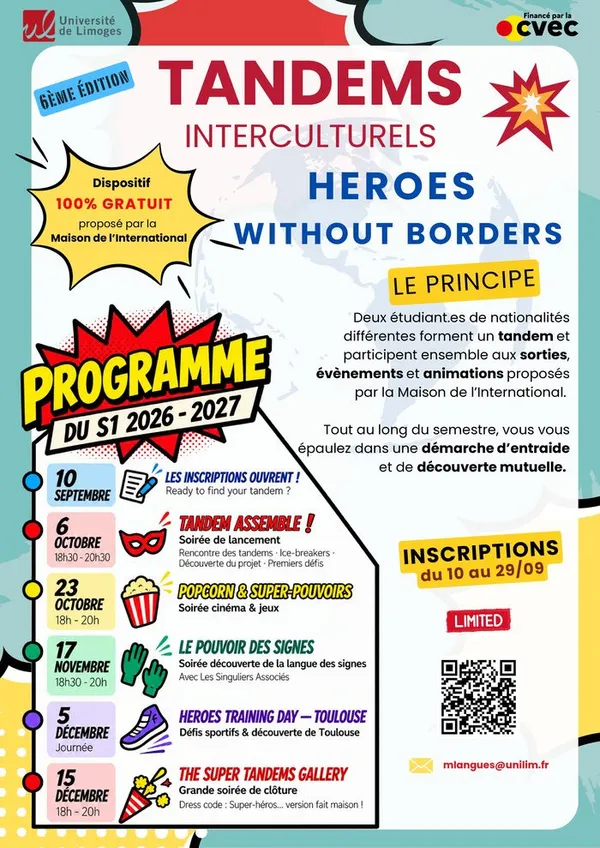 INSCRIPTION AU DISPOSITIF DES TANDEMS INTERCULTURELS