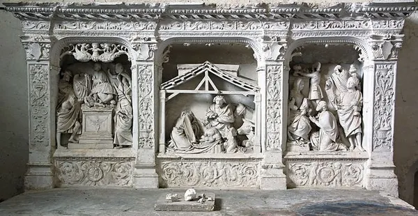 Présentation du retable restauré de l'église de Gâtelles et Thym'Rallye