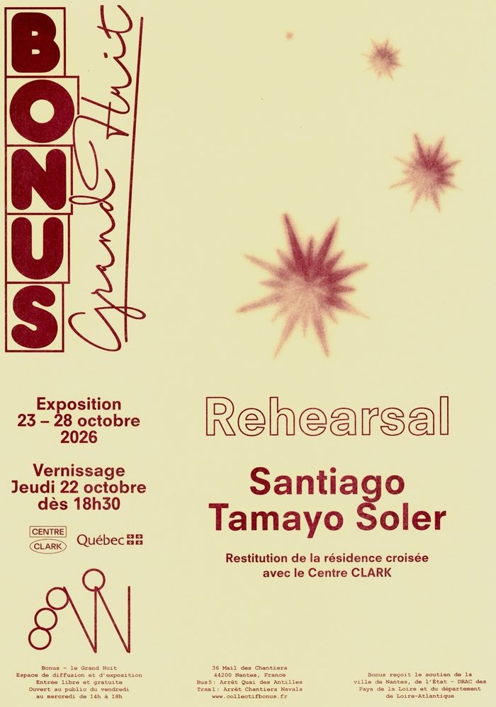 « Rehearsal » par Santiago Tamayo Soler – restitution de la résidence croisée avec le Centre Clark