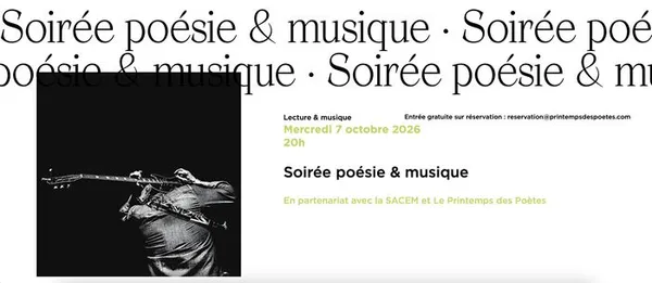 Florian Bardou : Soirée poésie & musique à la Maison de la Poésie de Paris