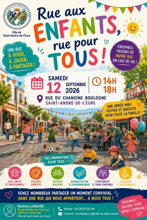 Rue aux enfants, rue pour tous à Saint-André-de-l'Eure (27)
