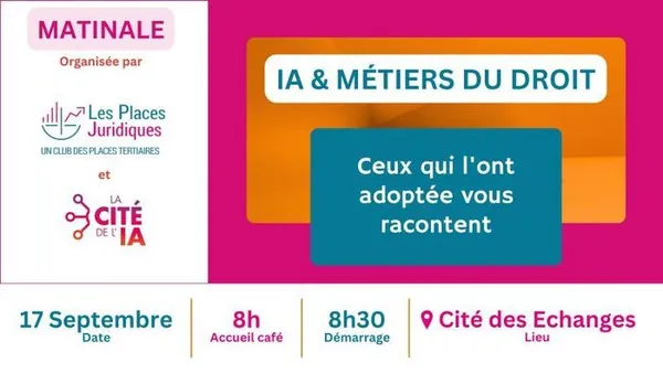 Matinale IA et Métiers du droit