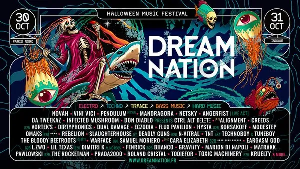 30&31 Octobre– DREAM NATION FESTIVAL « HALOWEEN EDITION » - PARIS