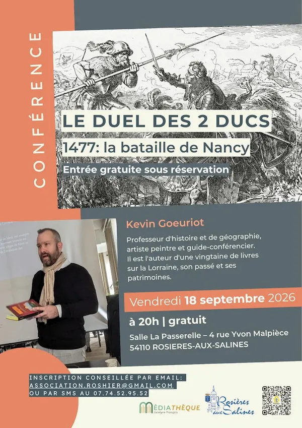 Conférence Le Duel des deux Ducs 1477 : la Bataille de Nancy
