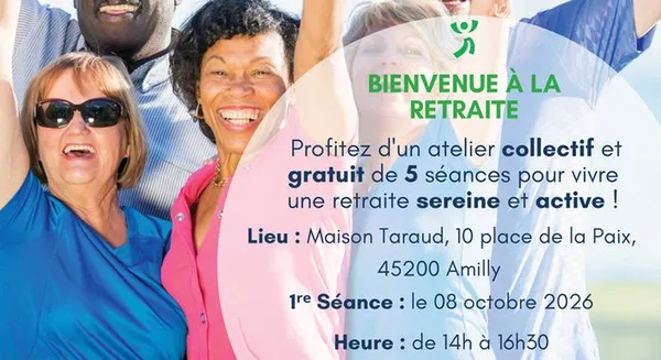 Atelier collectif gratuit pour vivre une retraite sereine et active - Thème : Je continue de prendre soin de moi et je veille à mon équilibre.