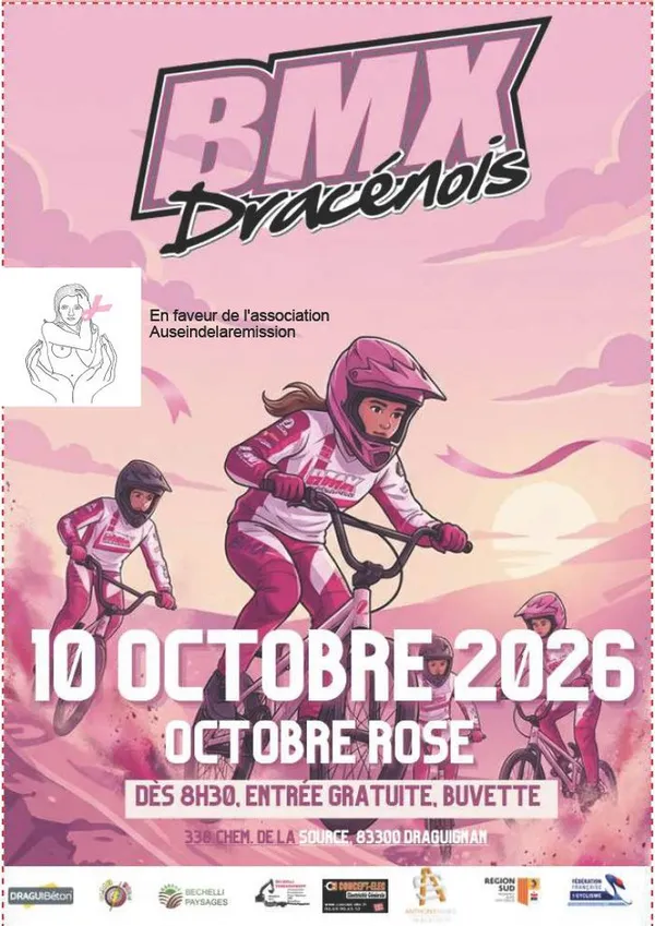 Course caritative dans le cadre d'Octobre rose