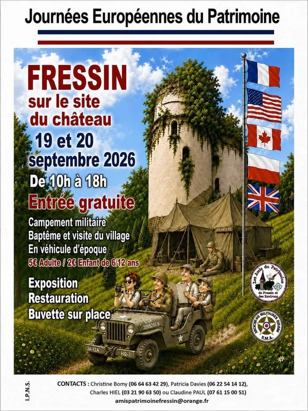 Visite libre et guidée du campement militaire au Château