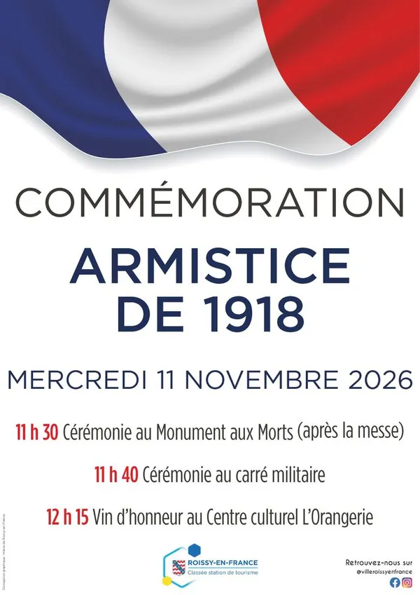 Commémoration de l'armistice du 11 novembre 1918