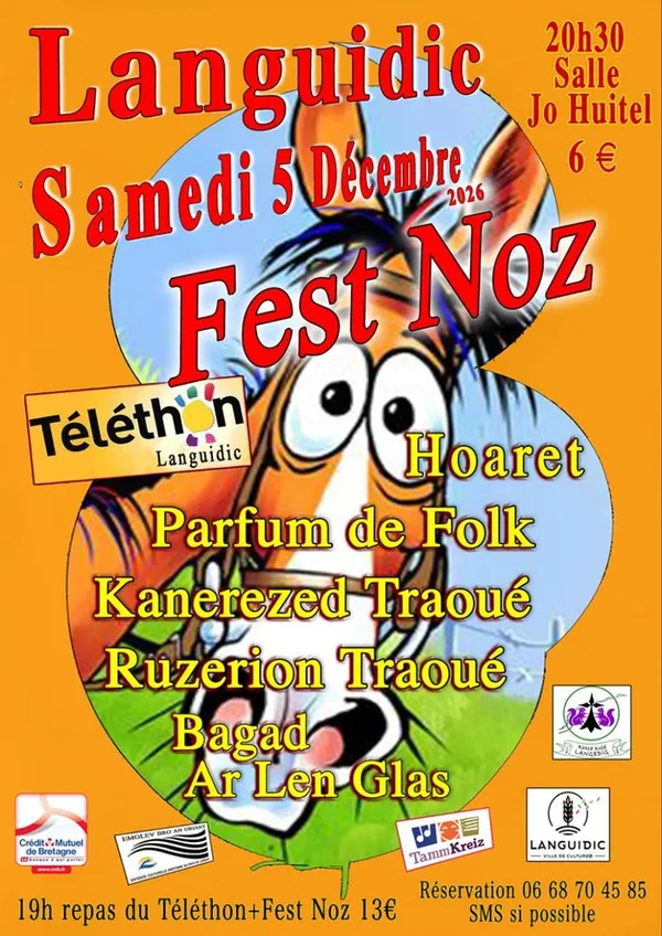 Fest-Noz Téléthon et Repas à Languidic