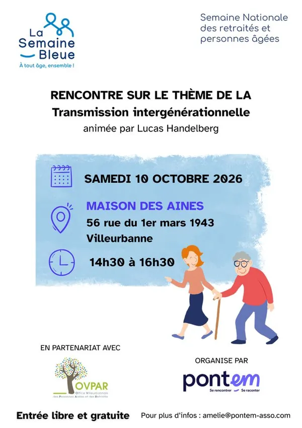 Rencontre sur la transmission intergénérationnelle
