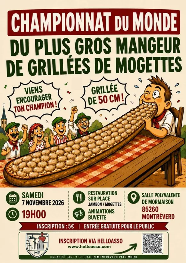 Le plus gros mangeur de grillées de mogettes