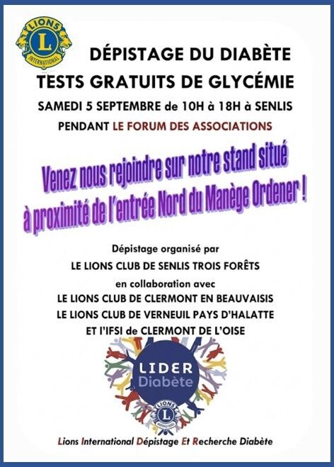 Dépistage gratuit du diabète
