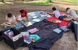 Lecture au parc