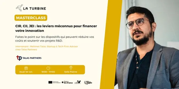 Masterclass - CIR, CII, JEI : les leviers méconnus pour financer votre innovation