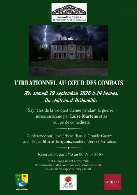 Saynètes et conférence au château d'Hédauville : l'irrationel au coeur des combats