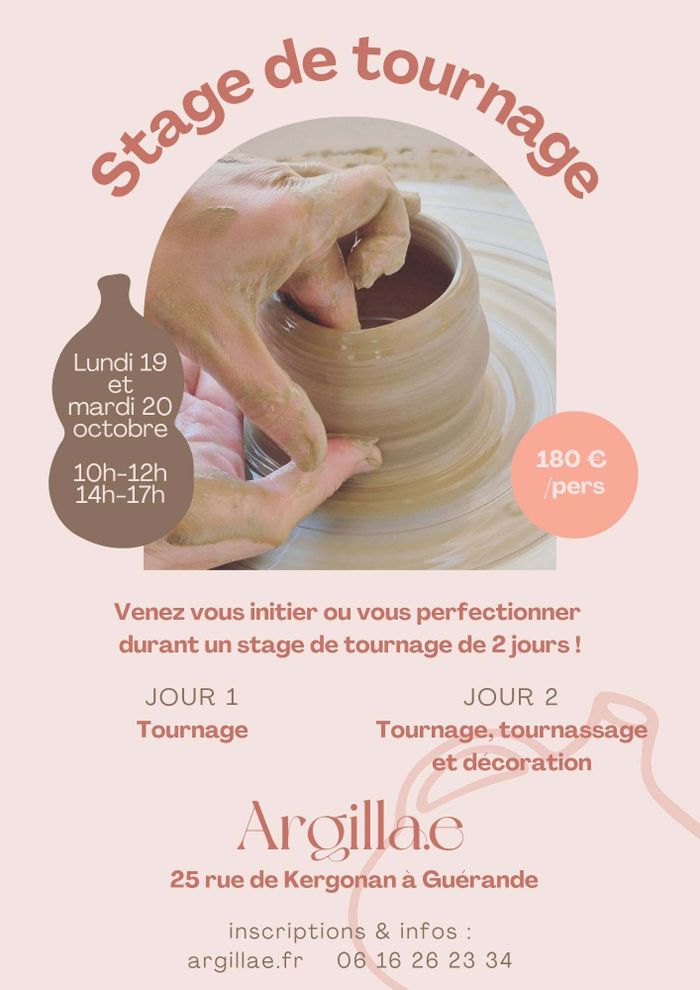 Stage - Tournage de poterie