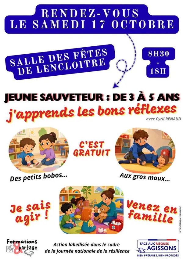 Jeune sauveteur : de 3 à 5 ans - J'apprends les bons réflexes