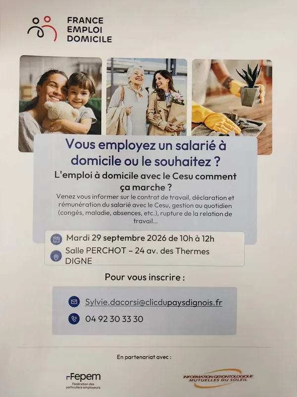 Réunion d'information sur le chèque emploi service CESU