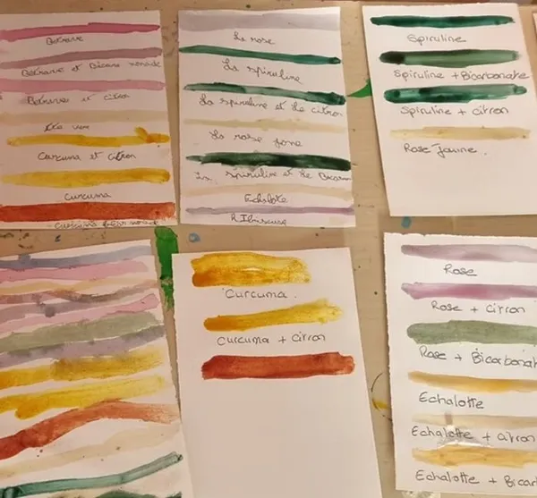 Atelier artistique : fabrication de peinture avec la tempera