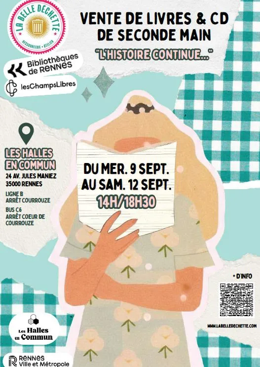 Vente de livres et CD de seconde main avec la Belle Déchette