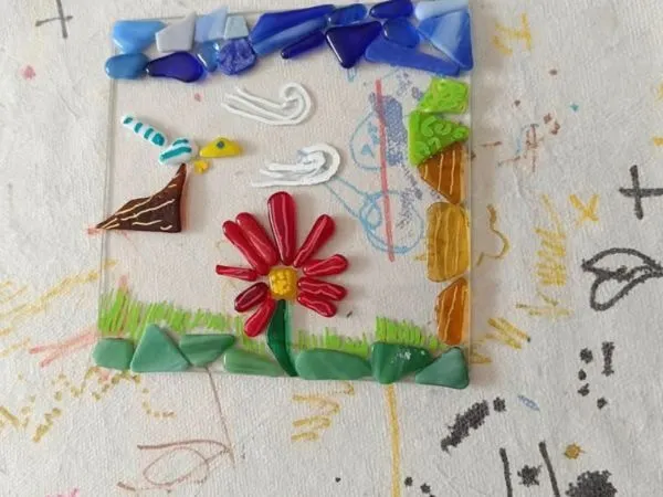 DESSOUS DE VERRE EN MOSAÏQUE