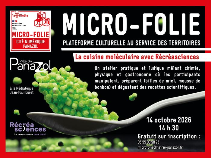 La cuisine moléculaire avec Récréasciences