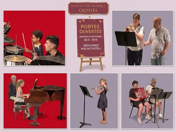 Portes Ouvertes & Inscriptions — École de musique "Éveil Roquecourbain" - Institut de Musique Orphée