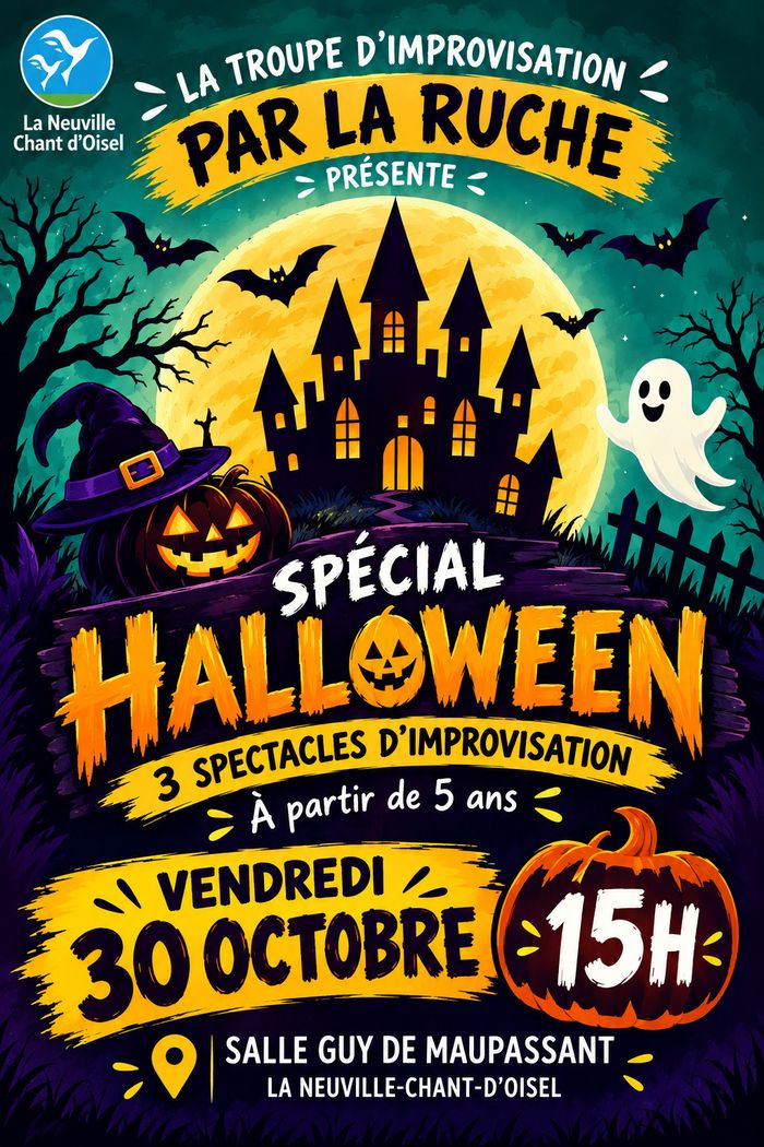 Théâtre d'improvisation Halloween par la Rcuhe