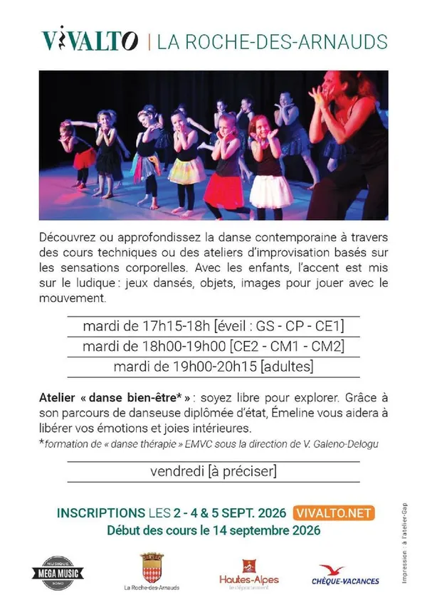 VIVALTO - Rentrée 2026/2027 - Danse