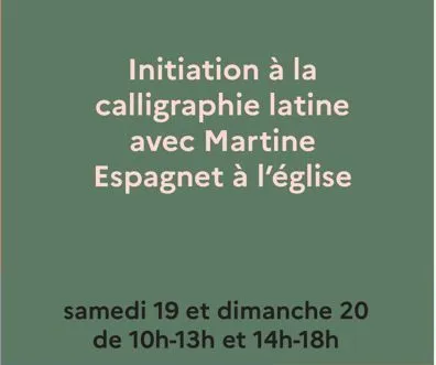 Atelier : initiation à la calligraphie latine