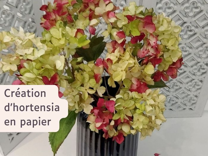 Atelier "Création d'hortensias en papier"