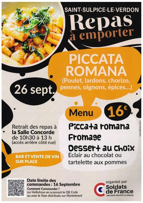 Repas à emporter
