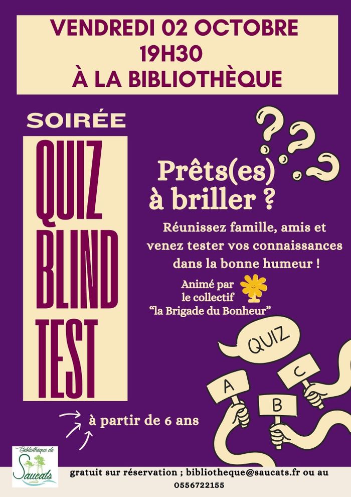 Soirée Quiz Blind Test