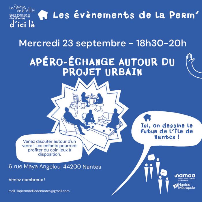Apéro-discussion : prenez part au projet !