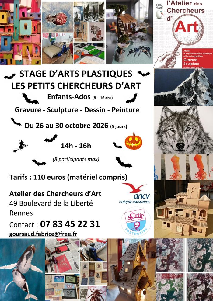 Stage d'arts plastiques d'automne des Petits Chercheurs d'Art