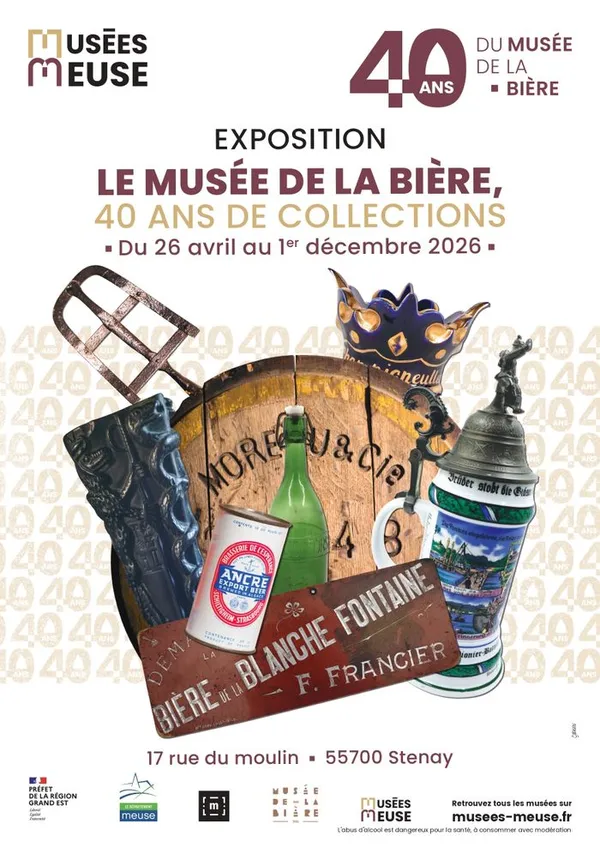 Visite guidée de l'exposition temporaire "Le Musée de la Bière, 40 ans de collections"