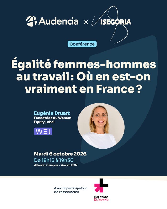 Conférence d’Eugénie Druart : l’égalité de genre en entreprise et le Women Equity Label