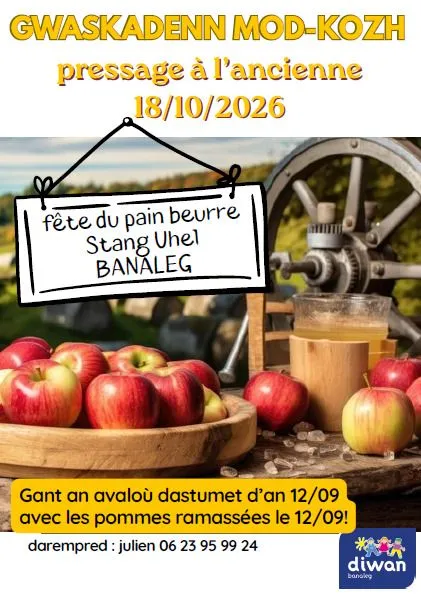 Pressage à l'ancienne et fête du pain beurre