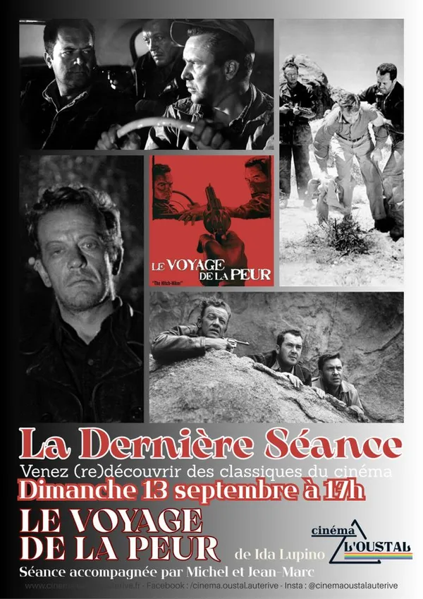 Ciné-Club La Dernière Séance : Le voyage de la peur, Ida Lupino, 1953, film noir/thriller