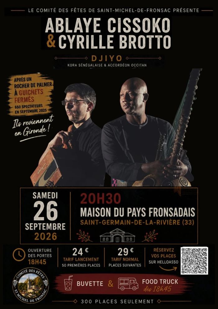 Concert exceptionnel Ablaye Cissoko et Cyrille Brotto