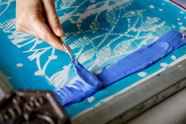 Oeuvre collective "Florilège fleuri" - Sessions sérigraphie